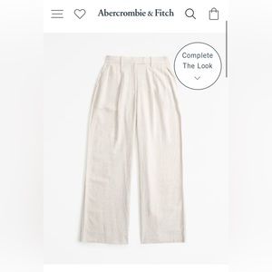 Abercrombie linen pants - 26L in beige